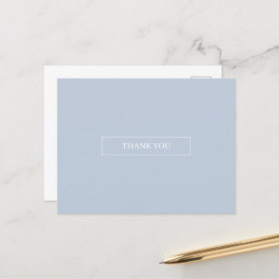 Hellblaue Himmel Einfache Dankeschön-Postkarte Postkarte