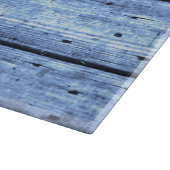 Hellblaue hölzerne Planken-großes Schneidebrett (Ecke)
