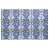 Hellblaue Holzstruktur, blaue Ribbing und Blume Stoff (Fat Quarter (45,7 x 55,9 cm))