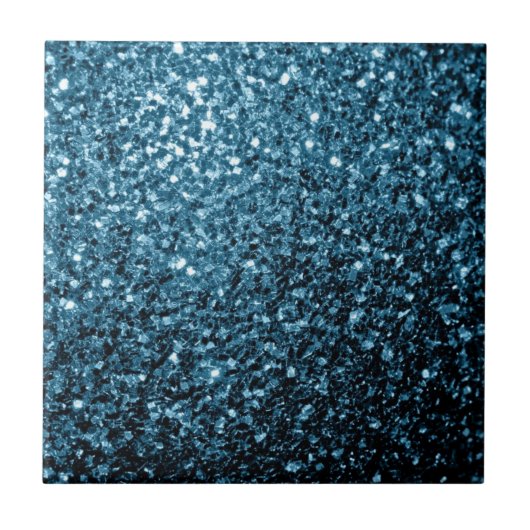Hellblaue Imitate Glitzer Glitzern Fliese (Vorderseite)