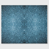 Hellblaue Imitate Glitzer Glitzern Geschenkpapier (Flach)