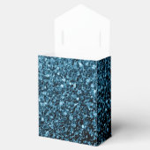 Hellblaue Imitate Glitzer Glitzern Sweet 16 Geschenkschachtel (Geöffnet)