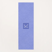 Hellblaue Imitate Leinenstruktur Yogamatte (Vorderseite)