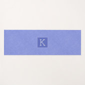 Hellblaue Imitate Leinenstruktur Yogamatte (Vorderseite (Horizontal))