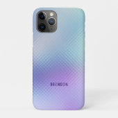 Hellblaue Irideszierende Imitate Glasstruktur Case-Mate iPhone Hülle (Rückseite)