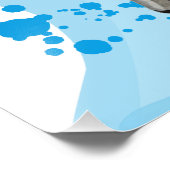 Hellblaue Jay Fotodruck (Ecke)