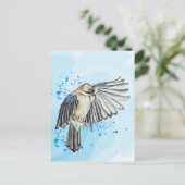 Hellblaue Jay Postkarte (Stehend Vorderseite)