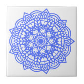 Hellblaue Keramik Fliese (Vorderseite)