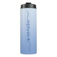 Hellblaue Kornblumenblau-Verlauffarbe Elegante Sig