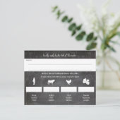 Hellblaue Kreide-Wedding Mason-Glas Postkarte (Stehend Vorderseite)