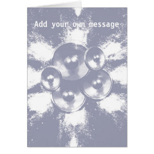 Hellblaue Lautsprecher