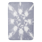 Hellblaue Lautsprecher Badematte (Vorderseite Vertikal)