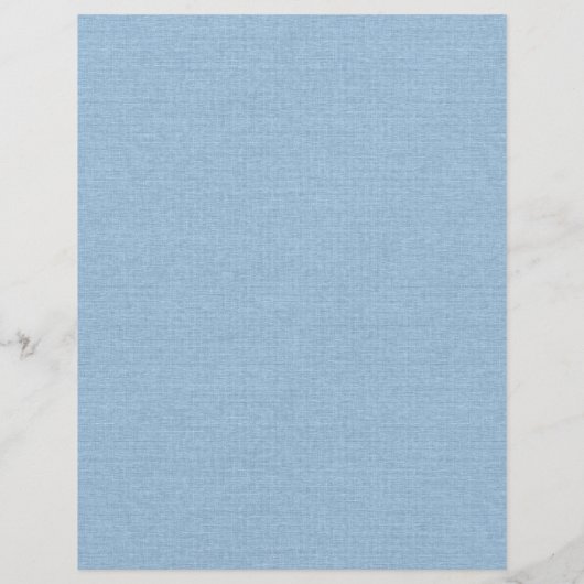 Hellblaue Leinenstofftextur Briefbogen (Rückseite)