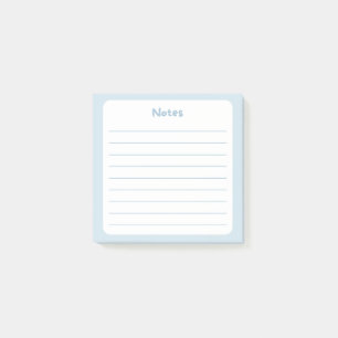Hellblaue Linke Sticky Note Pad Post-it Klebezettel
