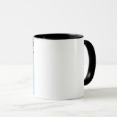 hellblaue Monster-Tasse Tasse (VorderseiteRechts)