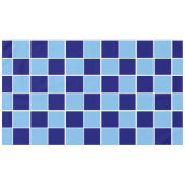 Hellblaue, navy und weiße Plätze Tischdecke (Vorderseite (Horizontal))