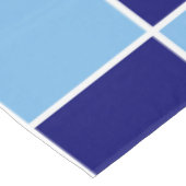 Hellblaue, navy und weiße Plätze Tischdecke (Schrägansicht)