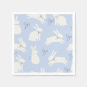 Hellblaue Ostersonnige Druckservietten Serviette (Vorderseite)