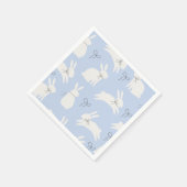 Hellblaue Ostersonnige Druckservietten Serviette (Ecke)