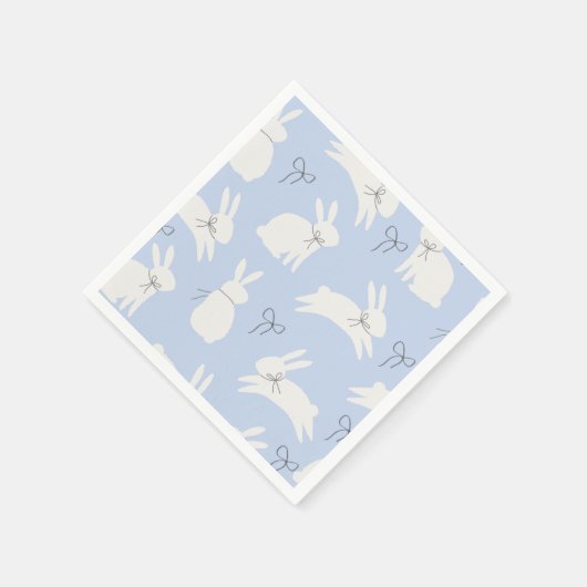 Hellblaue Ostersonnige Druckservietten Serviette (Ecke)