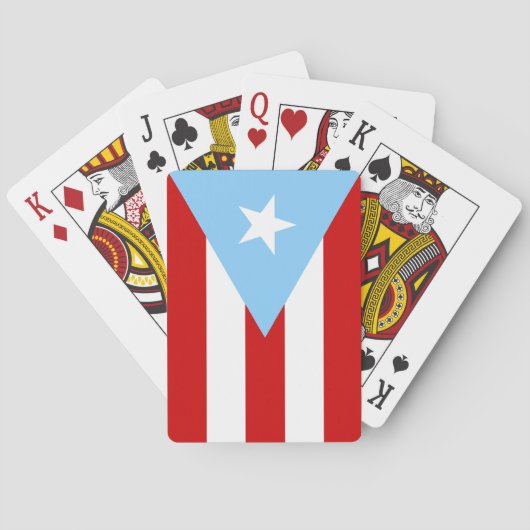 Hellblaue puerto-ricanische Flagge Spielkarten (Rückseite)