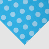 Hellblaue Punkte Seidenpapier (Detail)