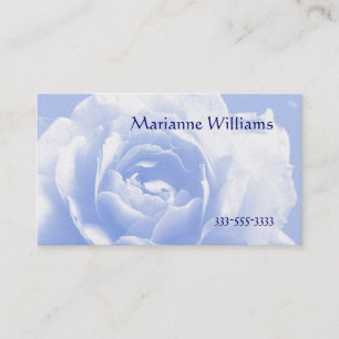 Hellblaue Rosen-Mama-Karte Telefonnummerkarte
