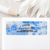 Hellblaue Rücksendeadresse (Insitu)