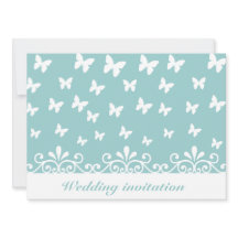 Hellblaue Schmetterlinge Wirbel Hochzeitsfeier