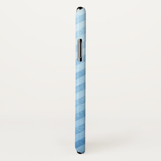 Hellblaue Schmutz-Streifen Case-Mate iPhone Hülle (Hinten/Rechts)