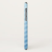 Hellblaue Schmutz-Streifen Case-Mate iPhone Hülle (Hinten/Links)