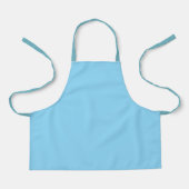hellblaue Schürze mit einfachem, sauberem Design (Vorderseite)