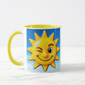 Hellblaue Sonne Tasse (Links)