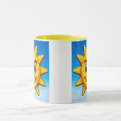 Hellblaue Sonne Tasse (Zentrum)