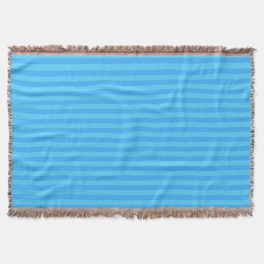 Hellblaue Streifen Decke (Vorderseite)