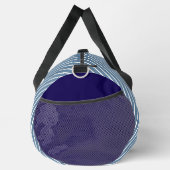 Hellblaue Streifen Duffle Bag (Rechts)