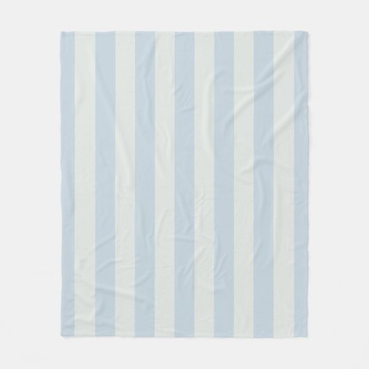 Hellblaue Streifen Fleecedecke (Vorderseite)