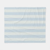 Hellblaue Streifen Fleecedecke (Vorderseite (Horizontal))