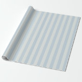 Hellblaue Streifen Geschenkpapier (Ungerollt)