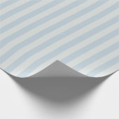 Hellblaue Streifen Geschenkpapier (Ecke)