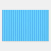 Hellblaue Streifen Geschenkpapier Set (Vorderseite 2)