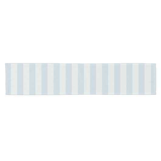Hellblaue Streifen Kurzer Tischläufer (Horizontal)