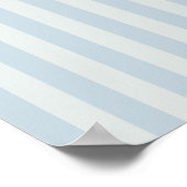 Hellblaue Streifen Poster (Ecke)