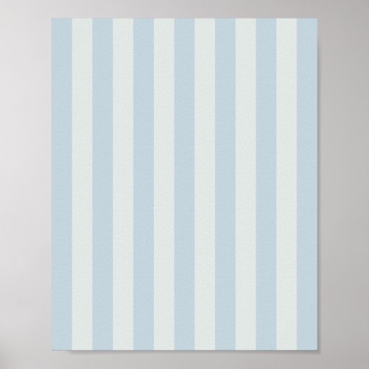 Hellblaue Streifen Poster (Vorne)