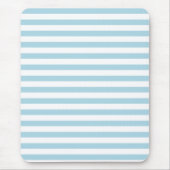 Hellblaue Streifen Urlaub Sommerpastel Mousepad (Vorne)