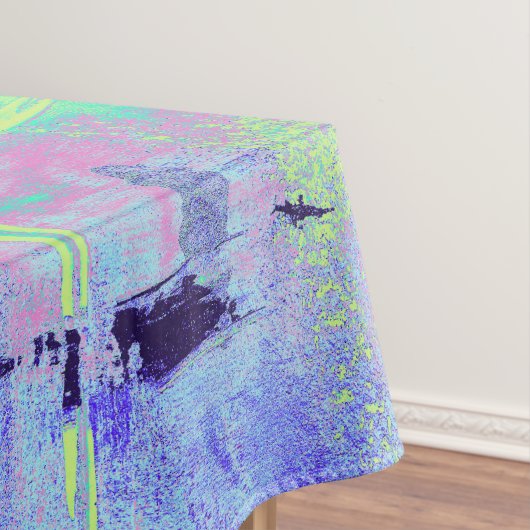Hellblaue Tischdecke für Home-Dekor (Beispiel)