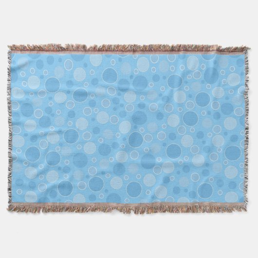 hellblaue Töne mit Polka-Punkten im Retro-Stil der Decke (Vorderseite)