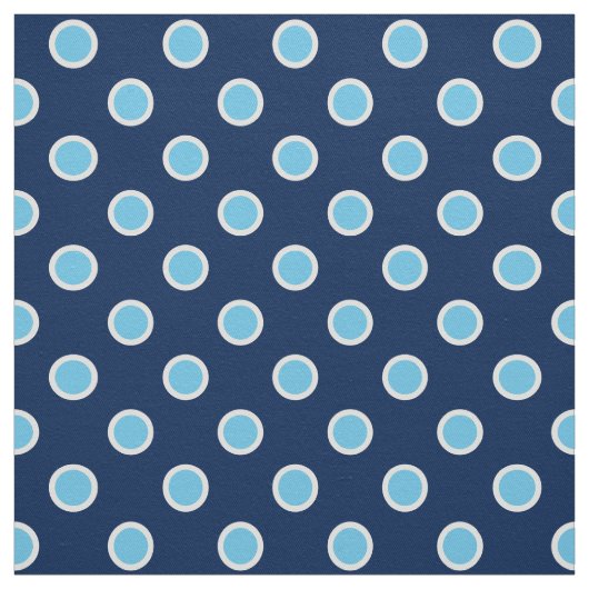 Hellblaue Tupfen auf dunkelblauem Gewebe Stoff (Muster)