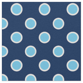 Hellblaue Tupfen auf dunkelblauem Gewebe Stoff