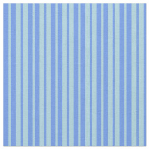 Hellblaue und blaue Cornflower-farbene Linien Stoff